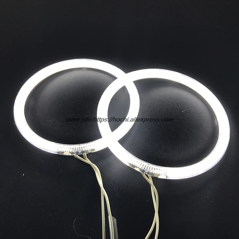 HochiTech لفورد فوكس II Mk2 2004 2005 2006 2007 2008 أبيض 6000K CCFL المصباح هالو الملاك شيطان عيون عدة عيون الملاك الخفيفة