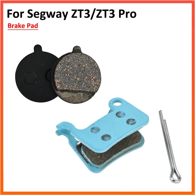 Pastillas de Freno para Patinete Eléctrico Segway Ninebot ZT3 ZT3 Pro, Freno de Disco Delantero y Trasero, Piezas de Repuesto Semimetálicas y Totalmente Metálicas