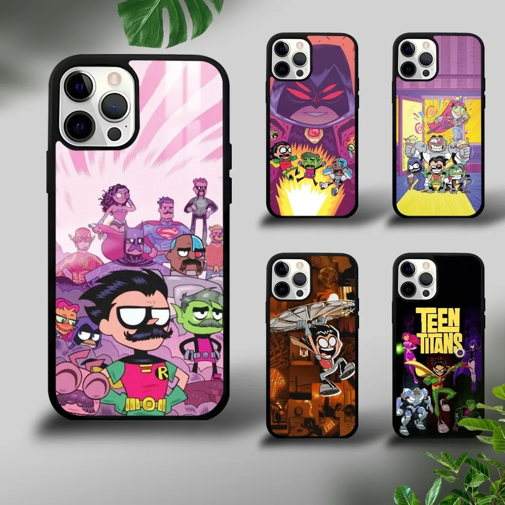 T-Teen Robin T-Titans Go Phone Case For iPhone 16 15 14 13 12 11 Pro Xs Max Mini Plus Celulares Hard Funda