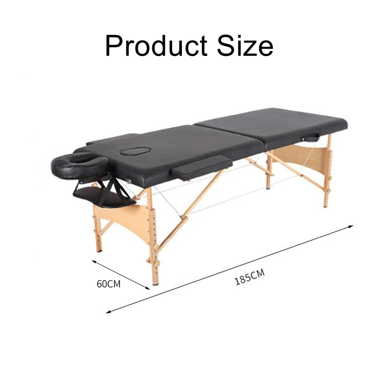 Portable portable solid wood massage bed physiotherapy acupuncture massage beauty beds