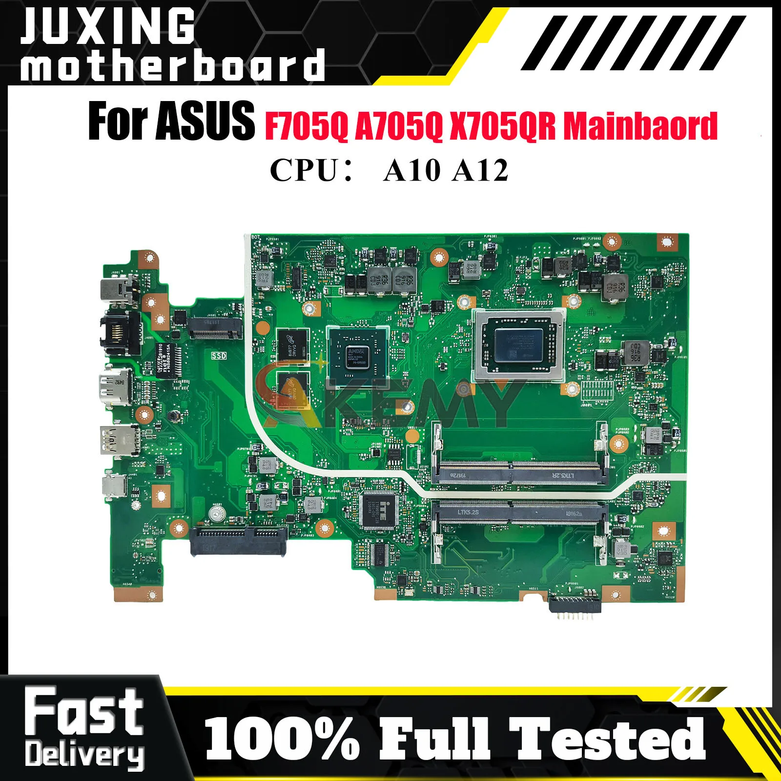 

X705QA Материнская плата для ноутбука ASUS VivoBook F705Q A705Q X705QR X705Q Материнская плата для ноутбука с процессором A10 A12 100% тестирование ОК быстрая доставка