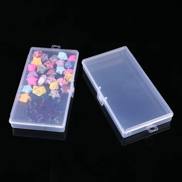 Transparent Plastic Storage Box For Trifles Parts Tools Toy Rectangular Jewelry Display Orangizer Screw Case Beads Container