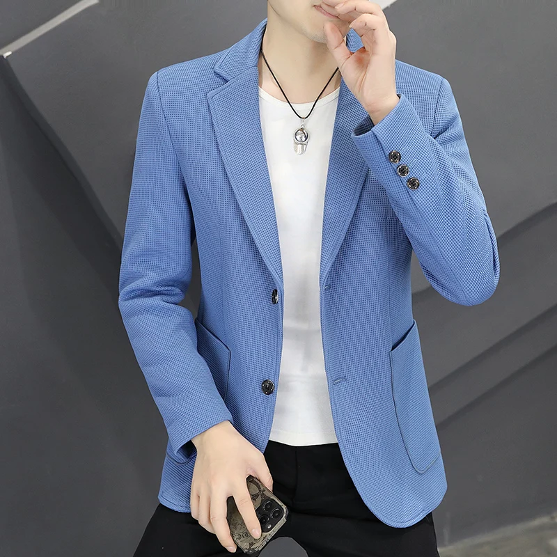 

2023 High Quality Fashion New Spring and Autumn Handsome Casual Korean Fashion Trend Slim Men's Small Blazer Mujer