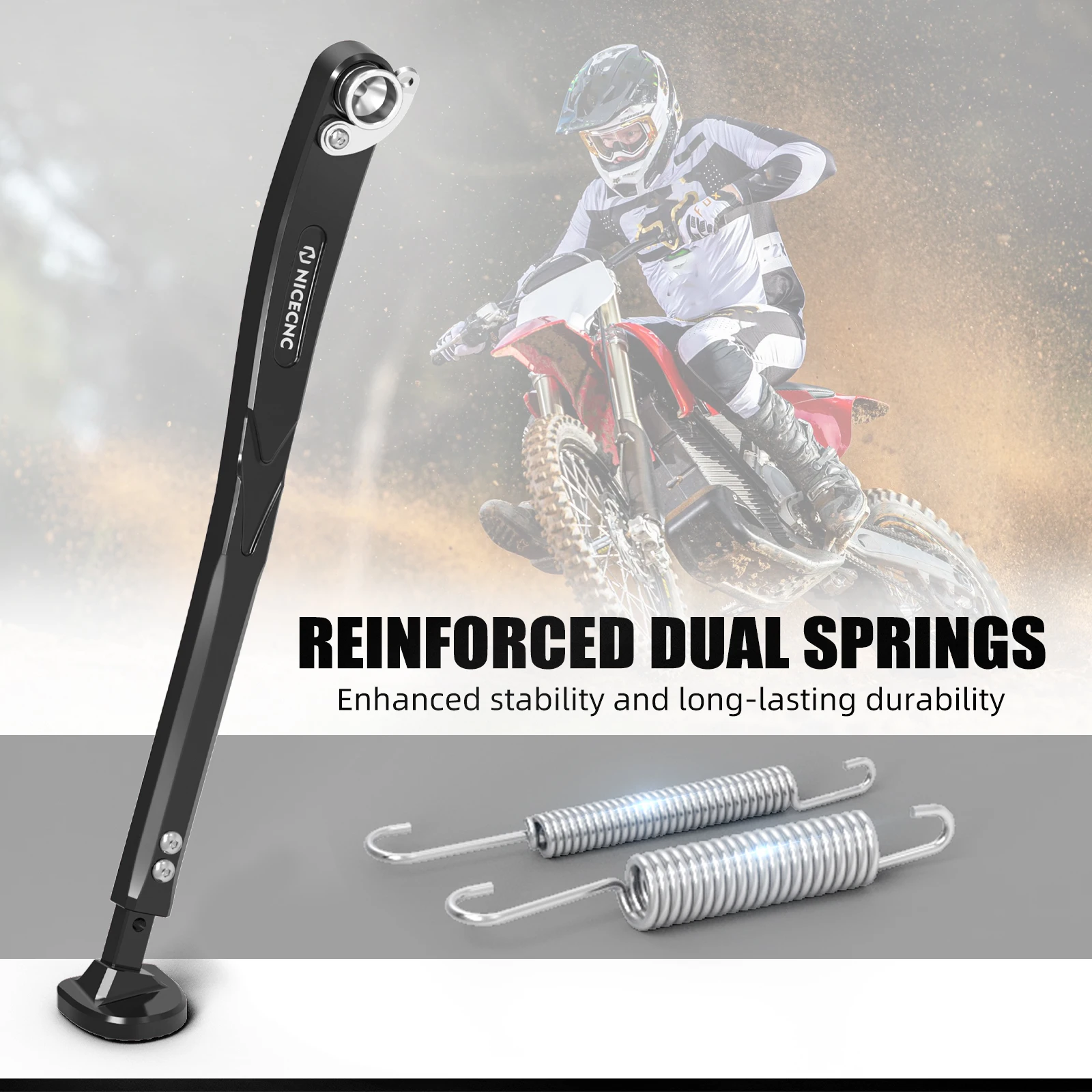 NICECNC Adjustable Kickstand Aluminum For Stark Varg EX MX SM 2024 2025 2026 Billet Aluminum CNC-machined Electric Bike Parts