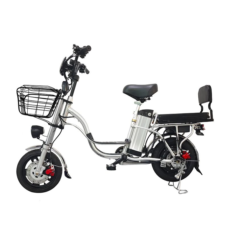 Factory,14 Inch Aluminum Alloy Frame Household Electric Bike,350W Delivery E-bike,60V Lithium Battery Rider Electric Bicycle,OEM