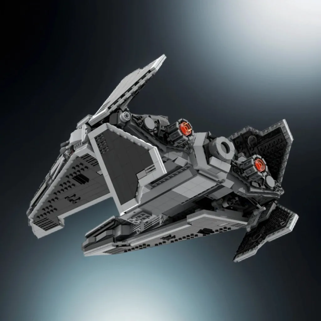 1656pcs MOC Fury Class Interceptor Space Battle Galaxy SciFi Model Building Blocks DIY Art Set Mega Mini Large Iconic Toy Gift