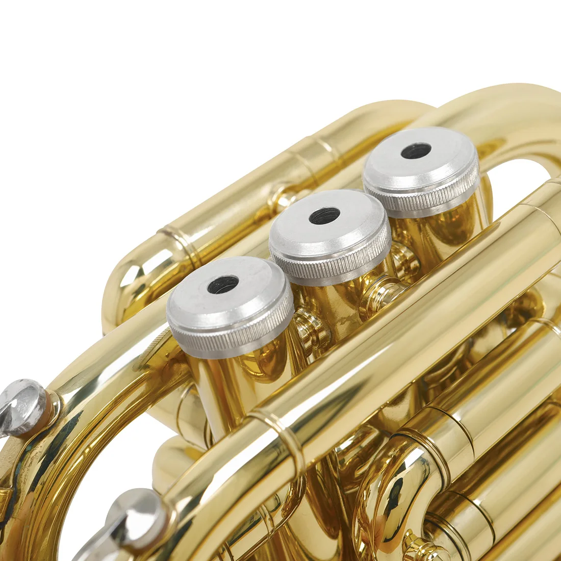 Shuffle SHF512 جيب صغير البوق Bb لحن النحاس الجسم البوق الأدوات النحاسية مع حافظة قفاز المعبرة أجزاء وملحقاتها