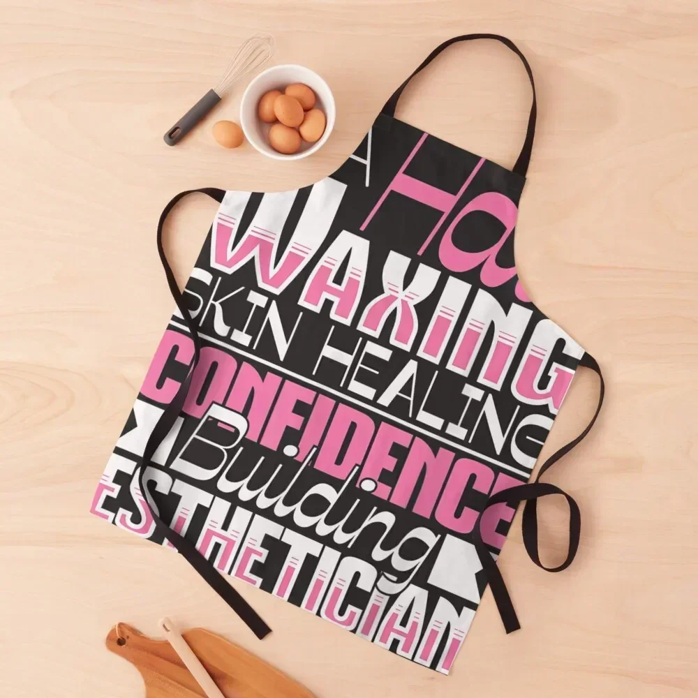 Confidence Building Esthetician - Beautician Cosmetologist Apron Cute Kitchen Accessories Home Cleaning Trim Cloth Apron