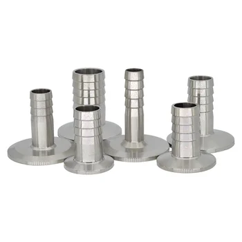 Tri braçadeira to14mm 16mm 19mm 25mm mangueira farpado adaptador 304 aço inoxidável mangueira sanitária encaixe de tubulação fabricação caseira