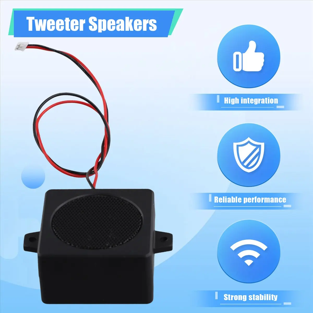 2Pcs 5W 4Ω Speaker High Power Tweeter Cavity Bass Full Range Speaker Cavity Mini Portable Utility Speaker