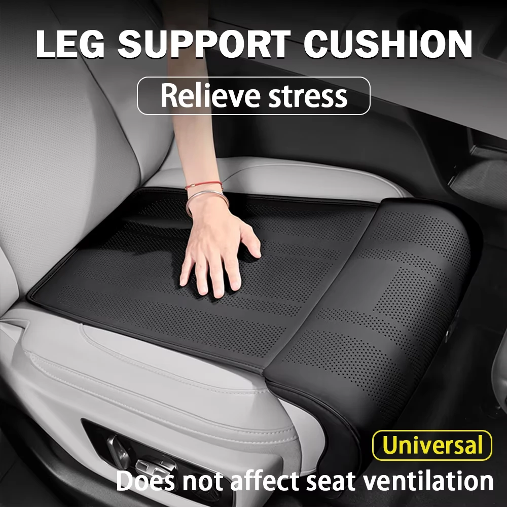 Universal Car Seat Leg Support Extended Pad Front Seat Cushion Soft Leg Rest Mat for Long Driving Trip Auto Interior Accessories