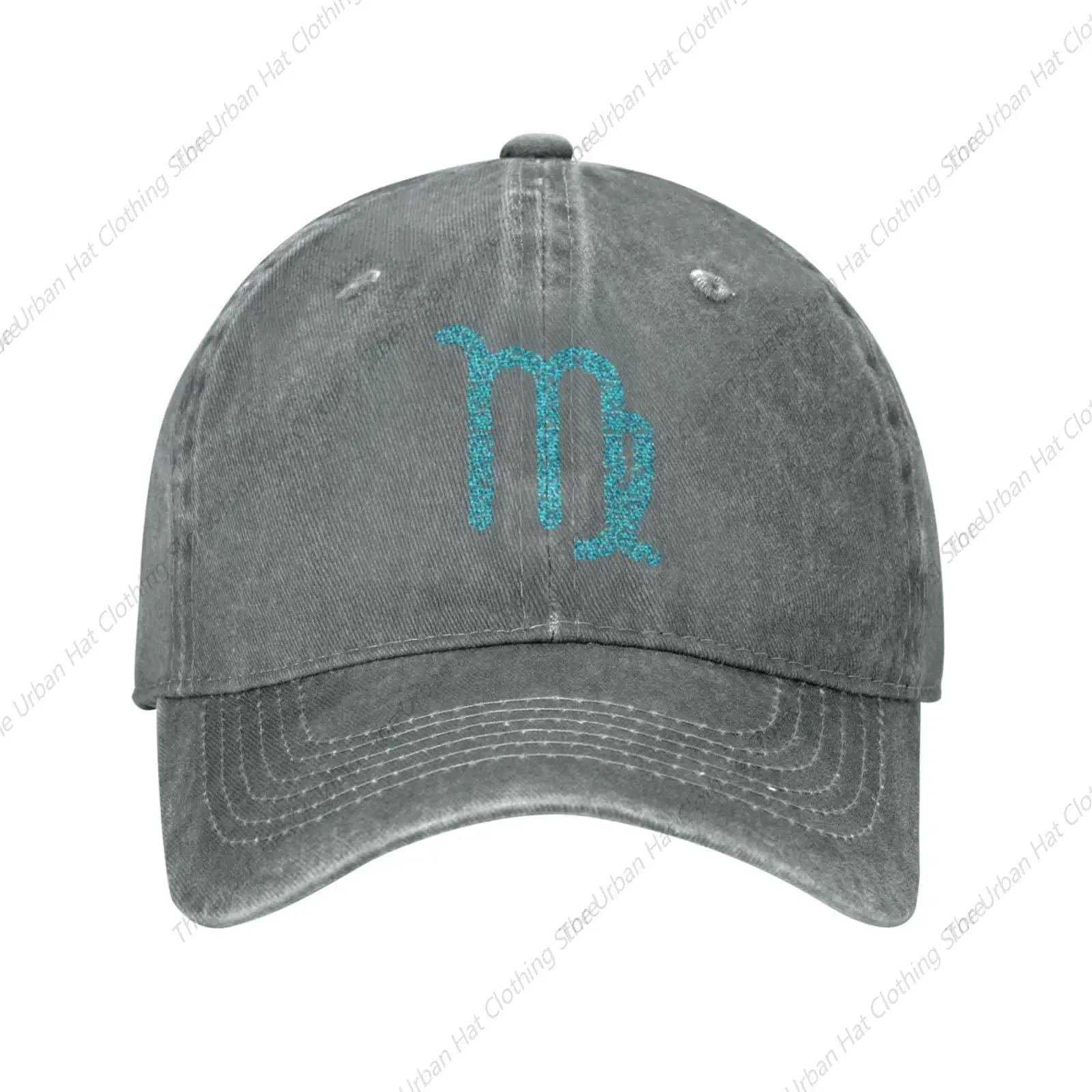 Abstract Virgo Shape Baseball Cap for Men Women Hats Cotton Trucker Caps Adjustable Dad Hat for Daily Outdoor