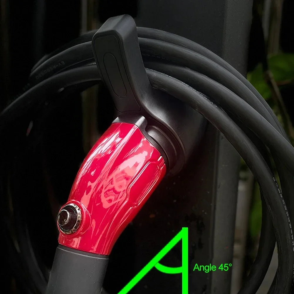 Portable EV Charger Plug Holder Stand for TESLA Nacs Type 1 Type2 GB/T Car Charger Wall Mount Bracket Car Charging Cable Bracket view 5