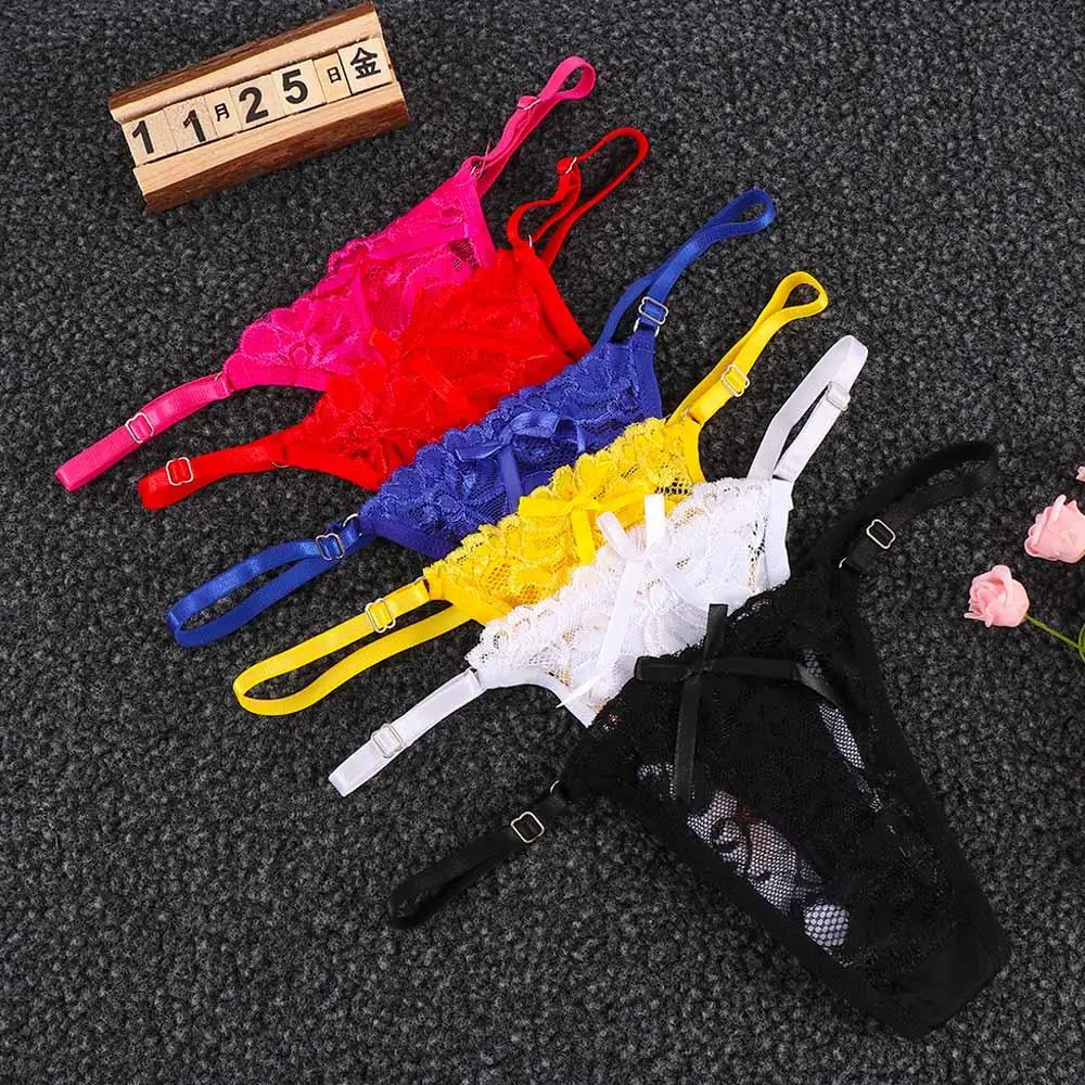 1pc Sexy Bikini T-Back Bandage Knickers Open Crotch Crotchless Women Thongs Erotic G Strings Lingerie Panties Briefs Underwear