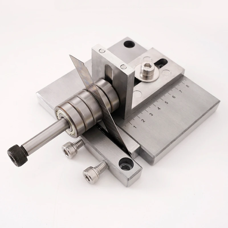 

Professional Leather Strap Cutter Sharp Blades Adjustable Belt Strip Cutting Machine Splitter Hand Cut Tools with G-Clamps