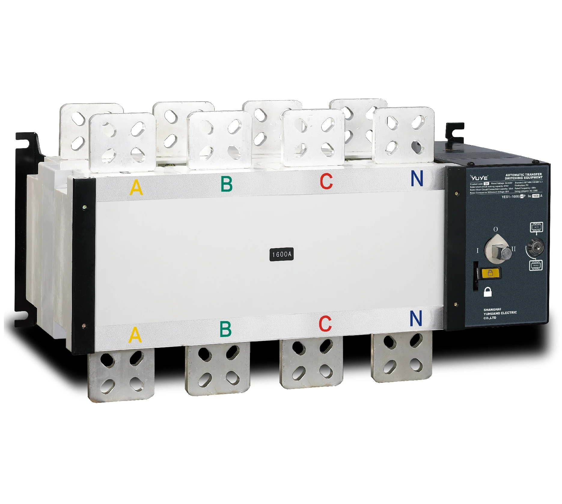 

YUYE Automatic Transfer Switch 800A 1000A 400V 3 Pole Motorized Auto Changeover Switch ATS