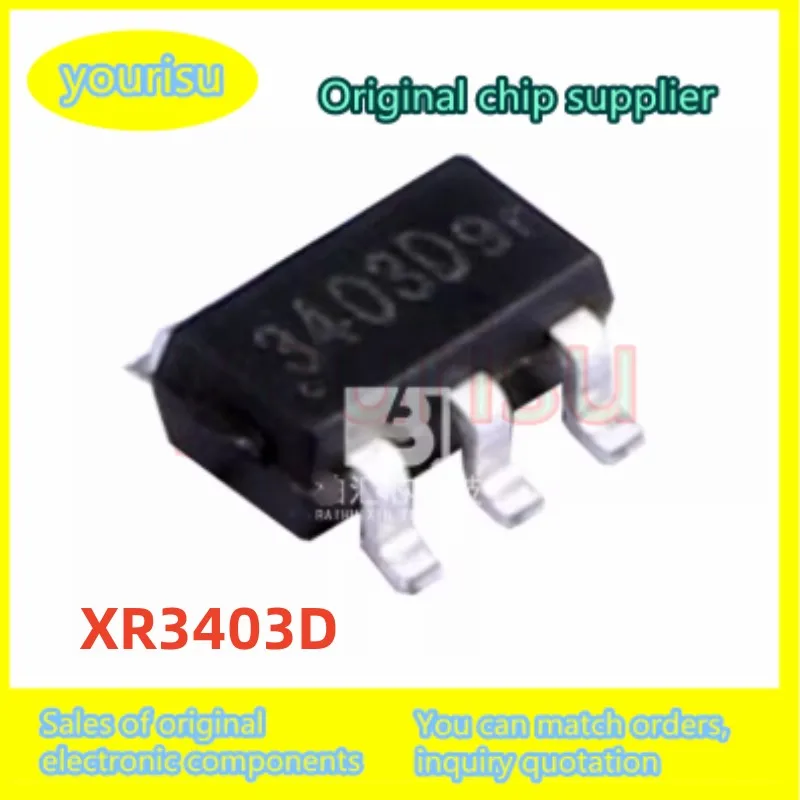 10 unids/lote Original XR3403D XR3403 SOT-23 DC-DC Chip de fuente de alimentación estabilizada; Nuevo