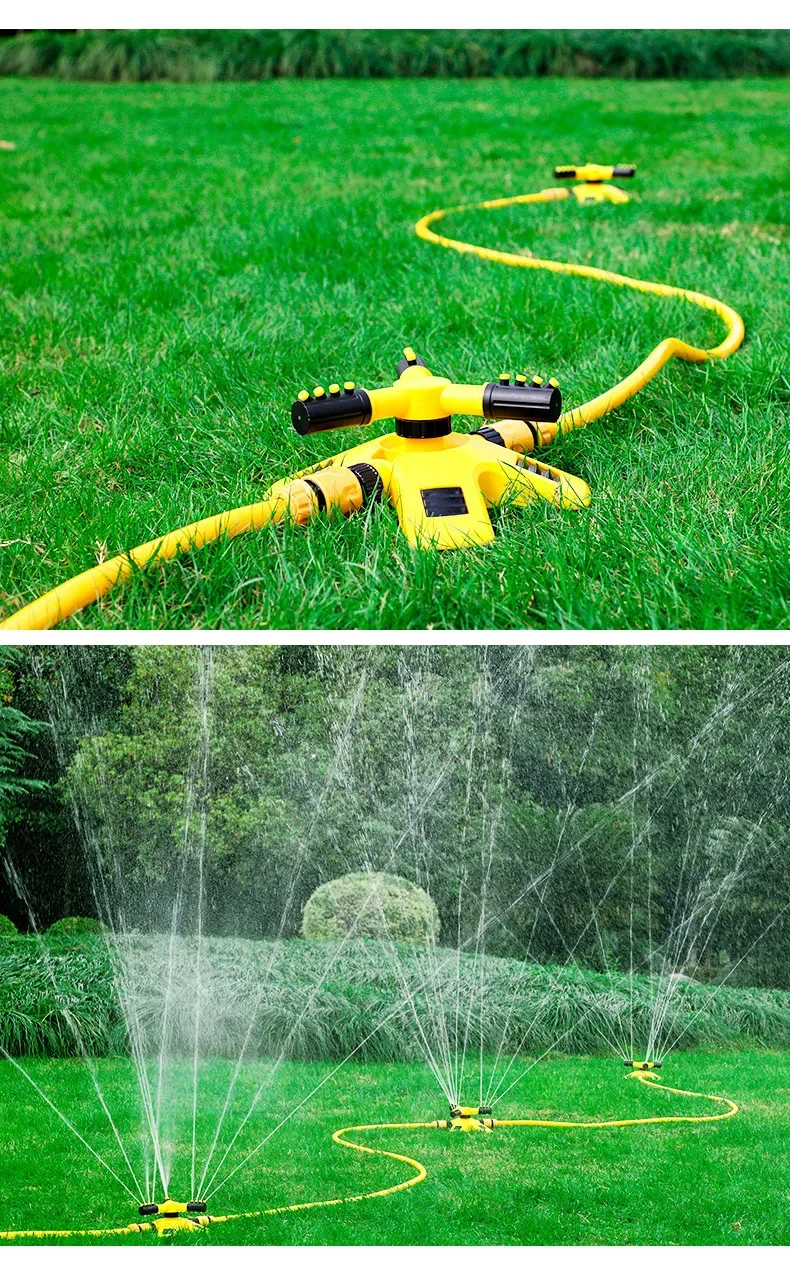360-Grad Automatisch Rotierender Sprinkler, Dreizackiger Rotationssprinkler für Gartenbewässerung, Blumenbewässerung – Detail 12