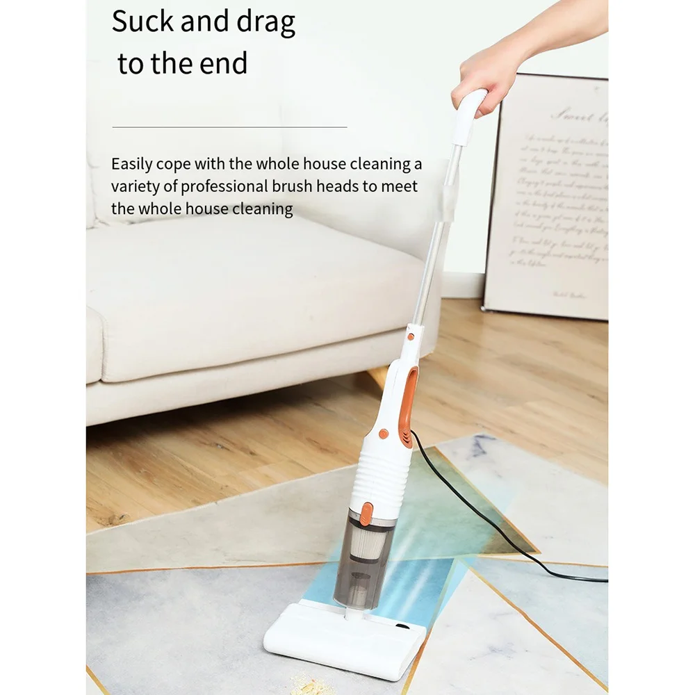 Handheld Vacuum Cleaner for Car, Floor Mop Wet and Dry, Household Edge Cleaning, Portable Dual Purpose Vacuum Cleaner Mop Sweep