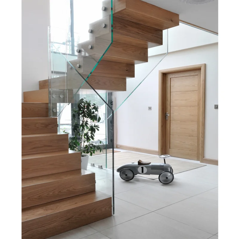 custom.Wooden Staircase /wood Folding Stairs / Build Floating Staircase