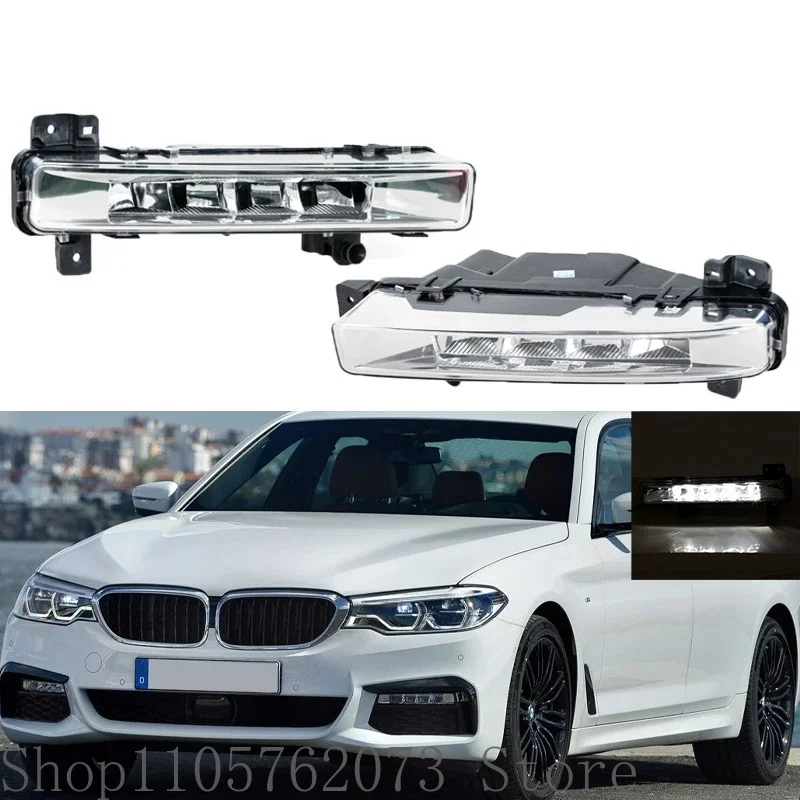 Front Bumper LED Fog Light Daytime Running Lamp For BMW G30 G31 G38 5 Series 2017-2020 Left Right 63177349131 63177349132