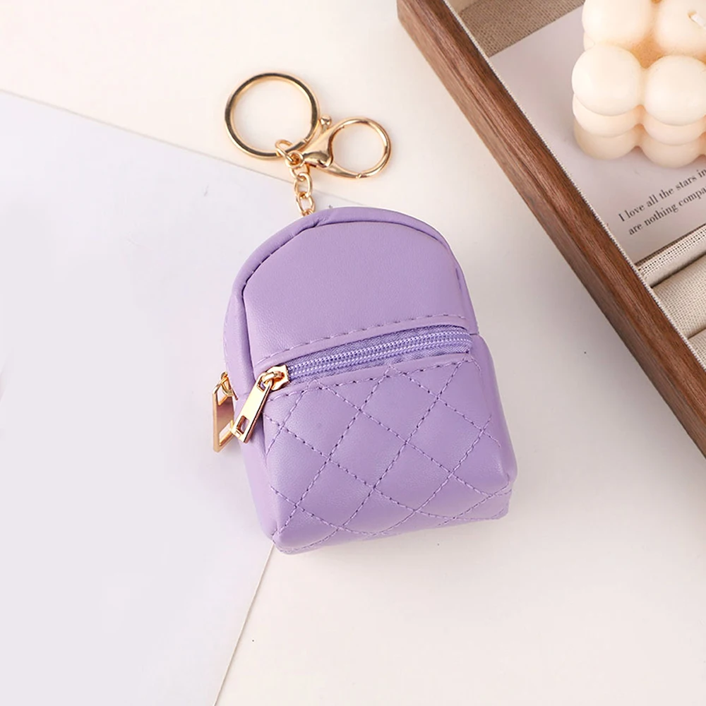 Mini Custom Name Coin Purse Personalized Name Keychain Laser Engraving Key Chain Gift PU Leather Customized Name Storage Bag view 4