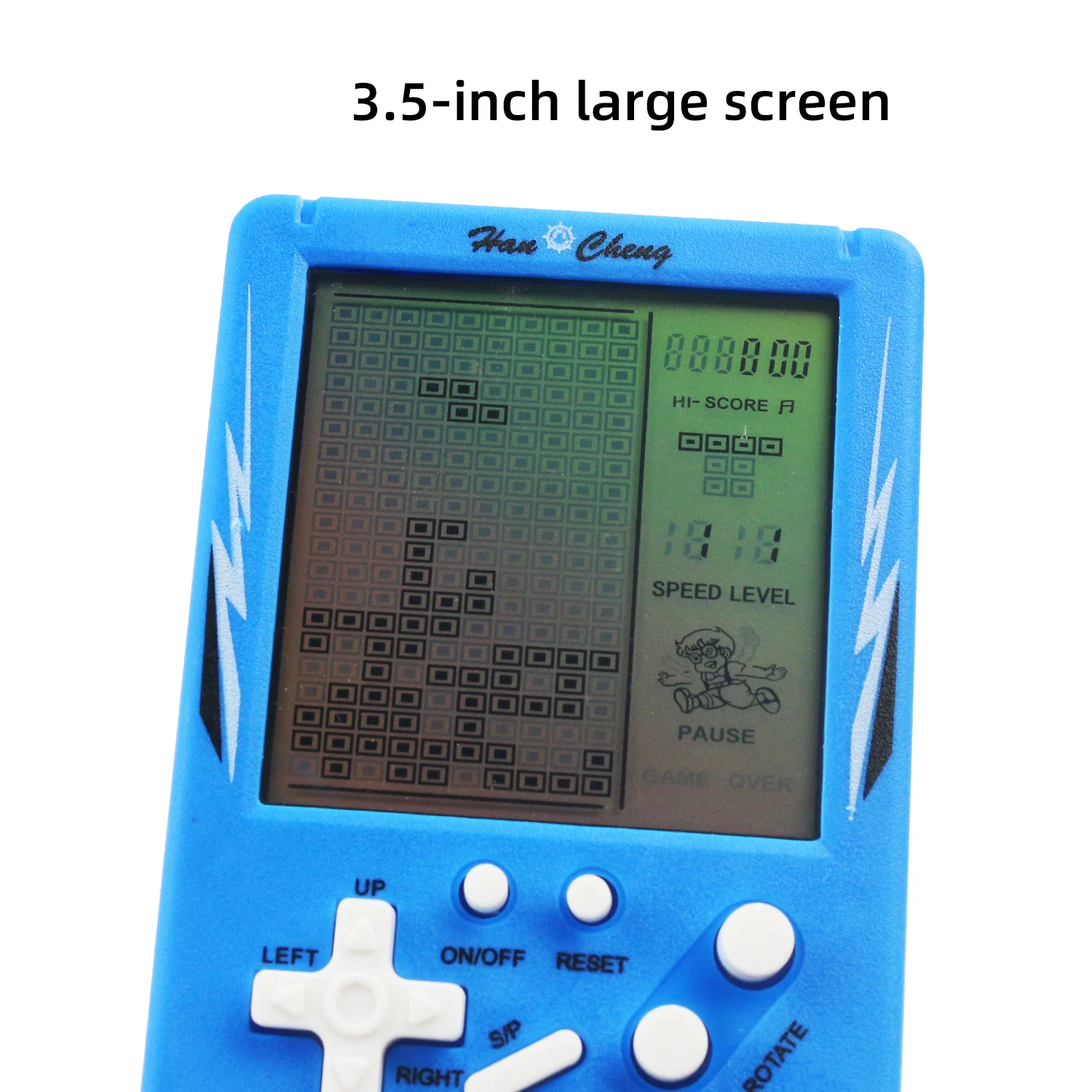 Classic nostalgic large screen, Tetris game console, children\'s puzzle electronic toy, prepare two No. 5 batteries by yourself