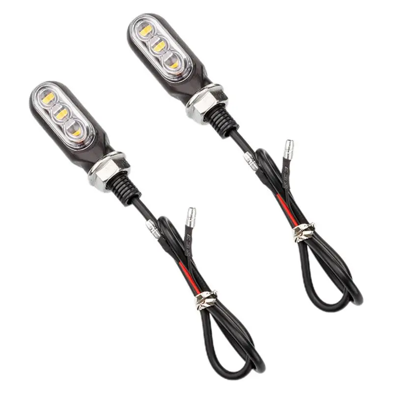 LED Motorcycle Turn Signals 3 LED Turn Signals Blinkers For Motorcycle Waterproof Motorcycle Lights Energy Saving High