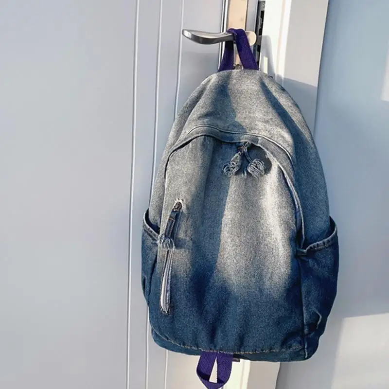 

D46D Vintage Daypack Большой емкость рюкзак рюкзак для ежедневной одежды для ежедневной одежды