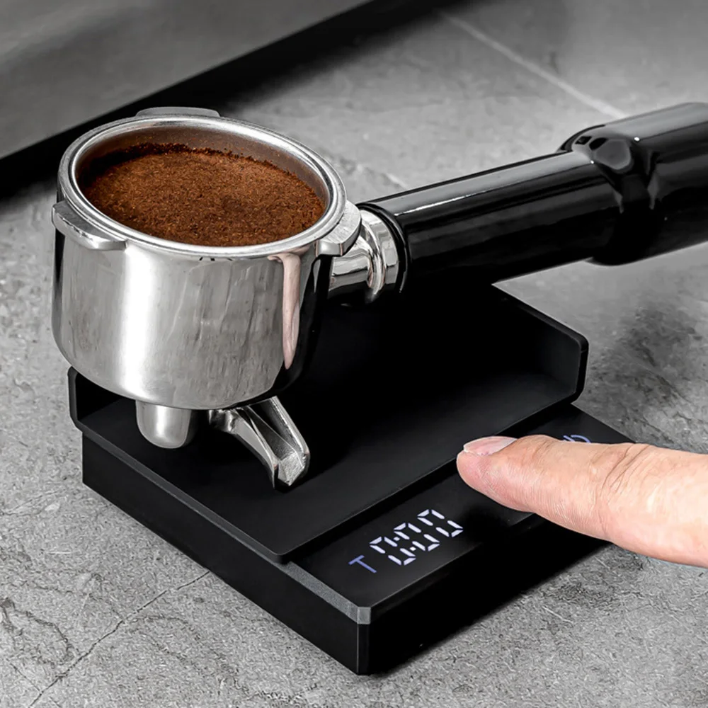 Kitchen Coffee Scale with Timer Rechargeable Digital Scale 2Kg/0.1g High Precision 3 Modes Drip Espresso Scale Barista Gift