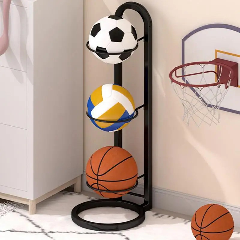 5 sizes Multi-Layer Basketball Storage Rack Iron Football Display Shelf Kindergarten Volleyball Stand Holder Sport Equipment