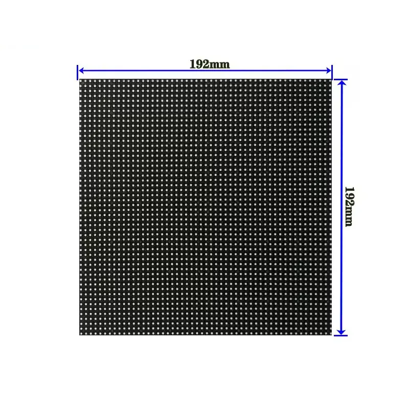 P3 192x192 Outdoor SMD RGB Full Color Video LED Display Module 7000cd Brightness 3-Year Warranty CE Certified