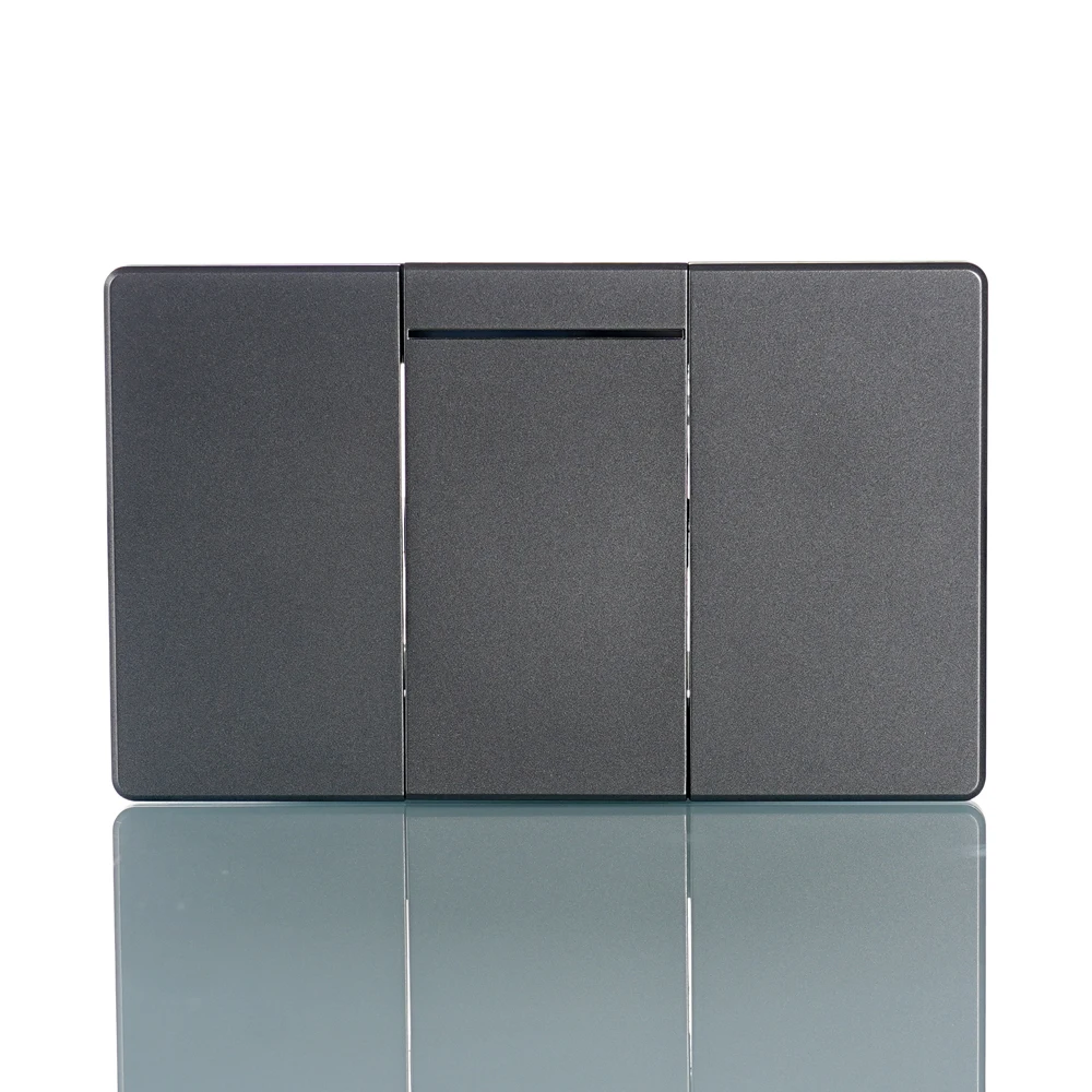 

South American Series 118 type PC panel gray one-position switch 10A wall switch 110-250V