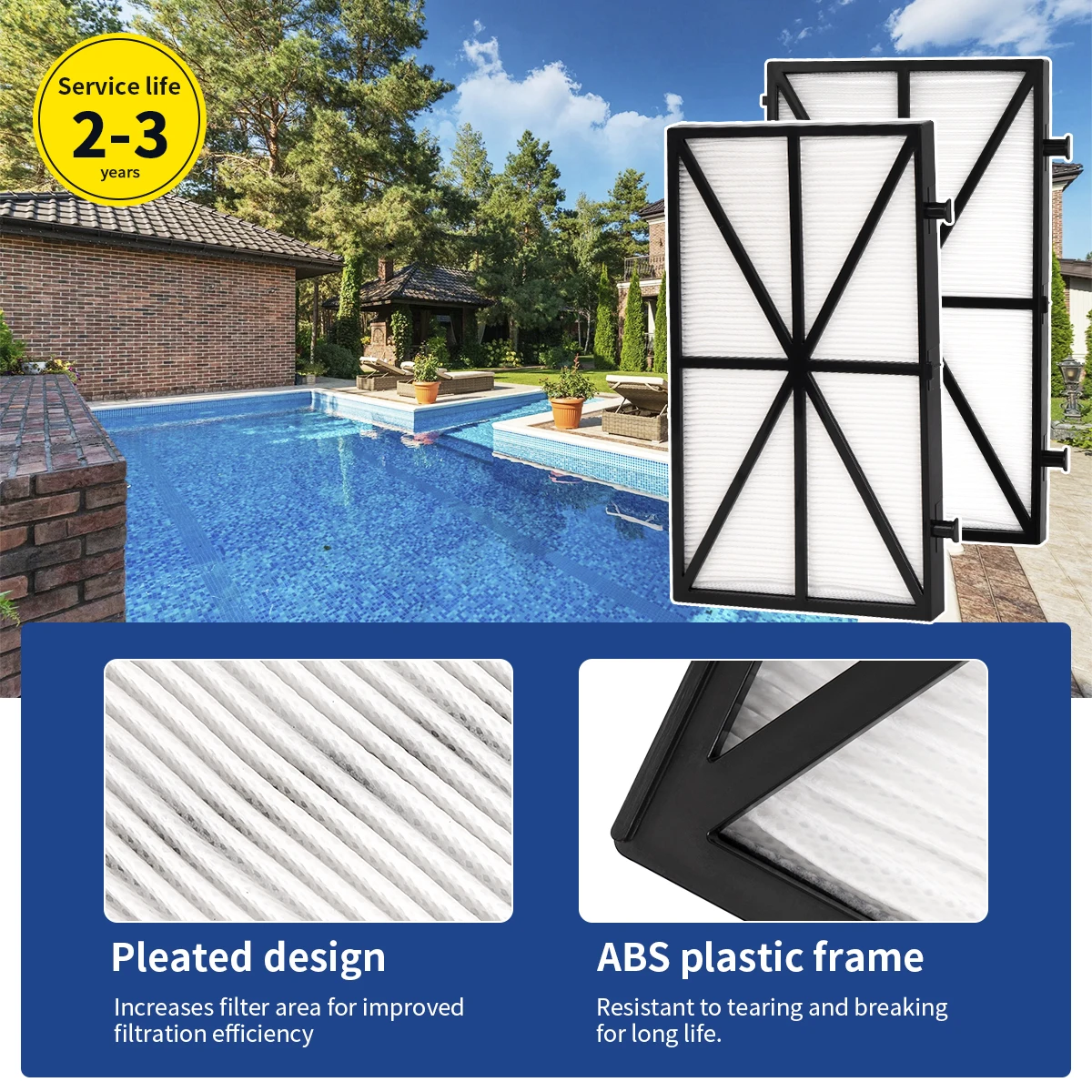 Ultra fine filter element filter plate part number for DOLPHIN M400, M500 Maytronics: 9991432-R4