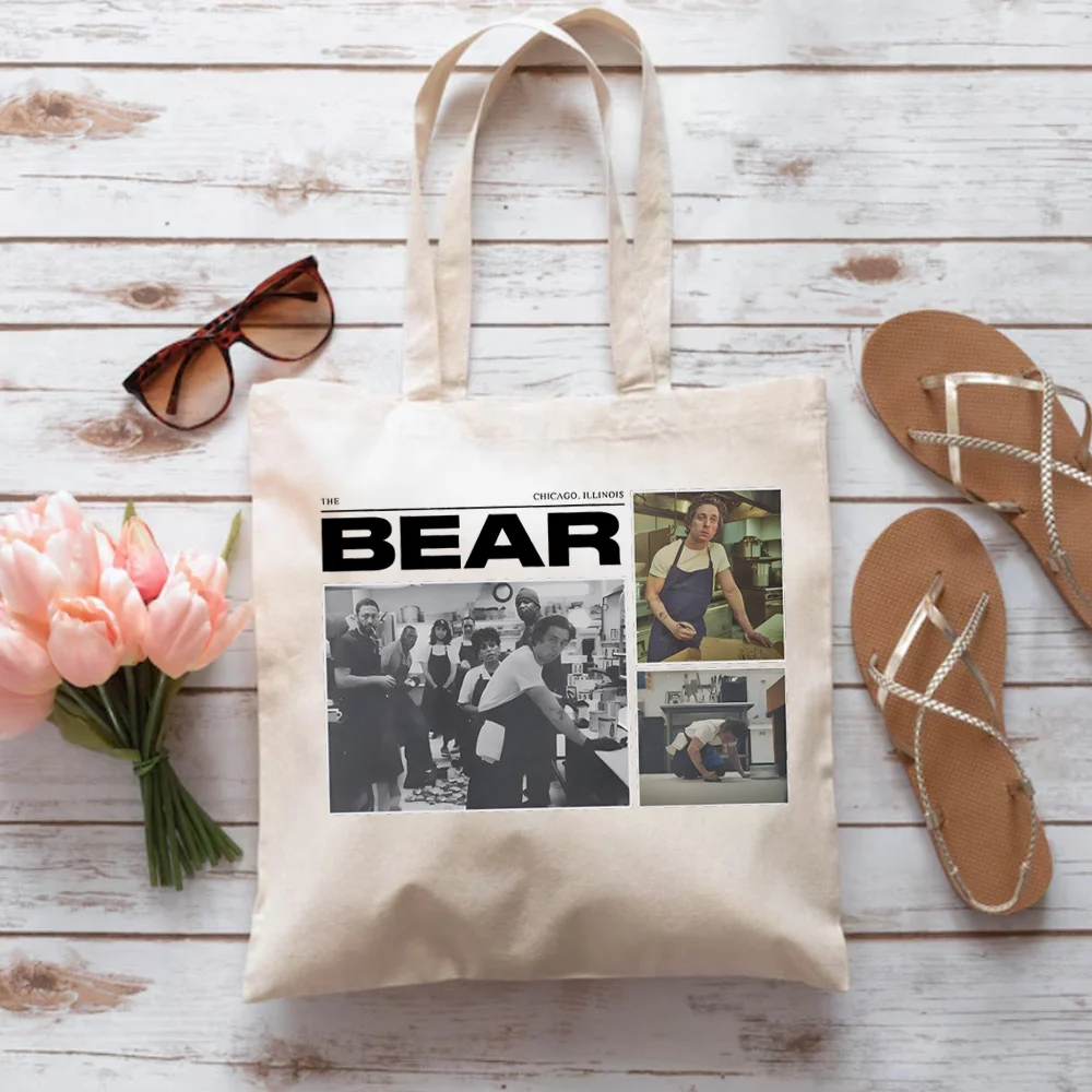 The Bear TV Show Tote Bags, bolso de compras para mujer, bolso de mano para mujer con gráfico inspirado en la serie de televisión Bear Allen