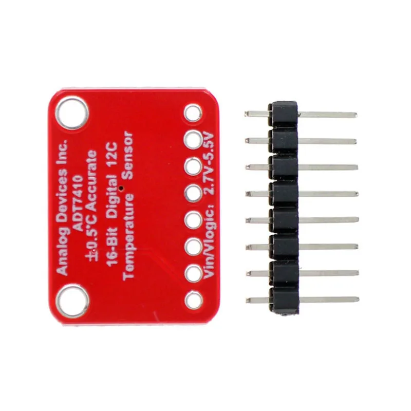ADT7410 High Precision I2C Temperature Sensor Breakout Board, ±0.25°C Accuracy, 16-Bit Resolution, 2.7-5.5V, for Arduino