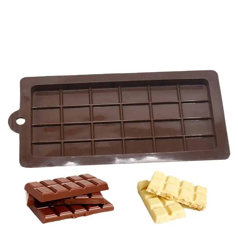 1PCS Silicone Mold 24 Cells Chocolate Mold Fondant Patisserie Candy Bar Mould Cake Mode Decoration Kitchen Baking Accessories