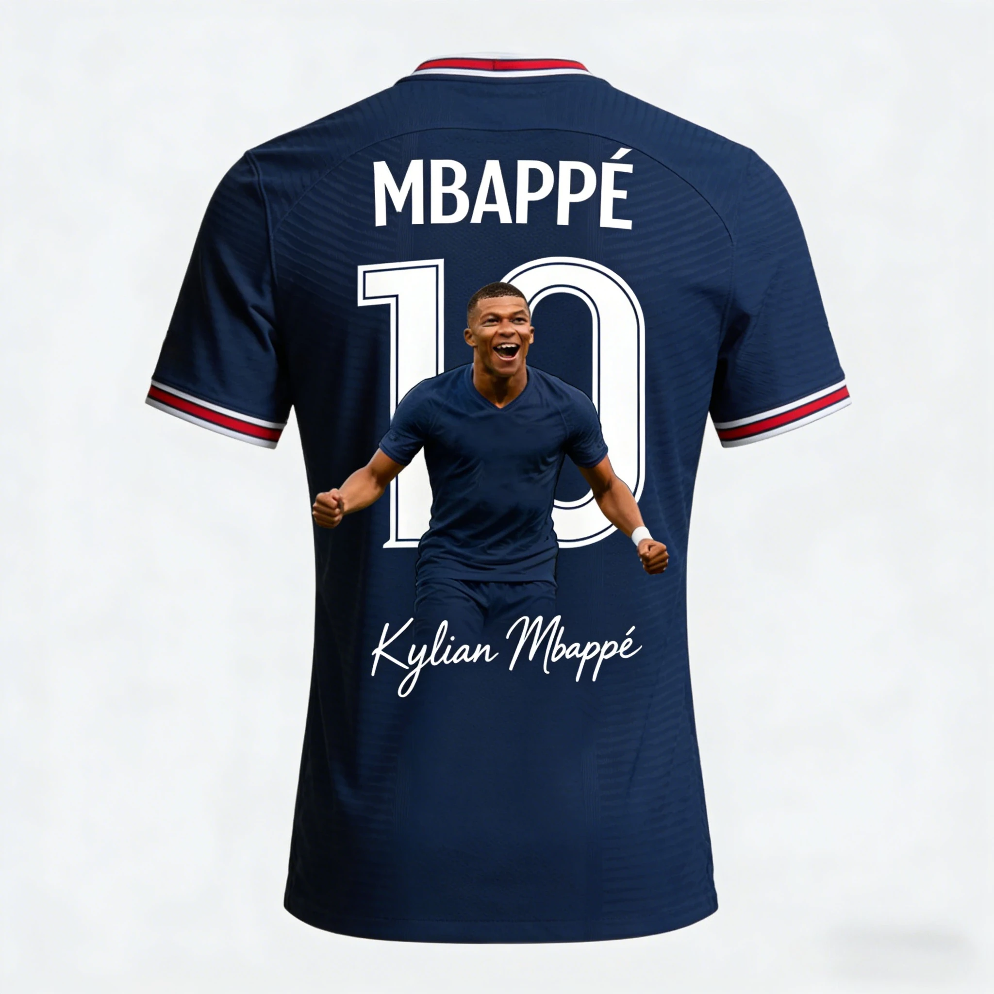 Mbappé 2026 Sommer 3D-Muster T-Shirt - Geeignet für Männer und Frauen Urbaner Casual-Stil Speziell für Fußballfans Entworfen – Detail 5