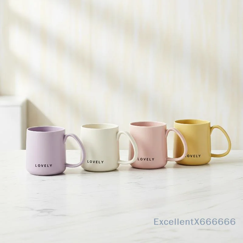 Multifunctional Plastic Mouth Rinsing Cup Lovely Minimalist Style Smooth Comfortable Handle for Toothbrush Storage