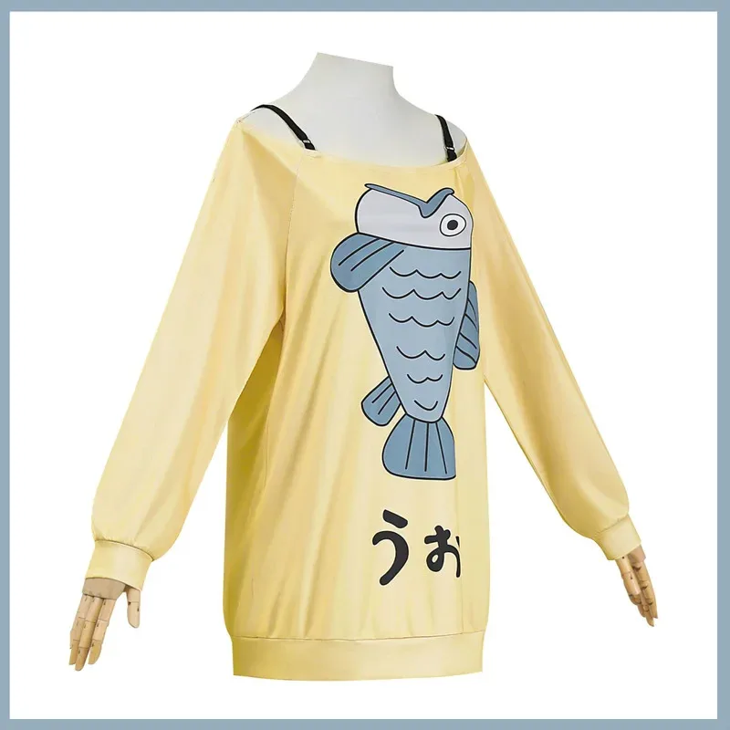 Costume de Cosplay Anime DA DAN Ayase Momo, perruque Dandadan, sweat à capuche jaune, robe de maison pour femme adulte, Costume de fête Sexy quotidien 5ftu ^ 5ftu ^