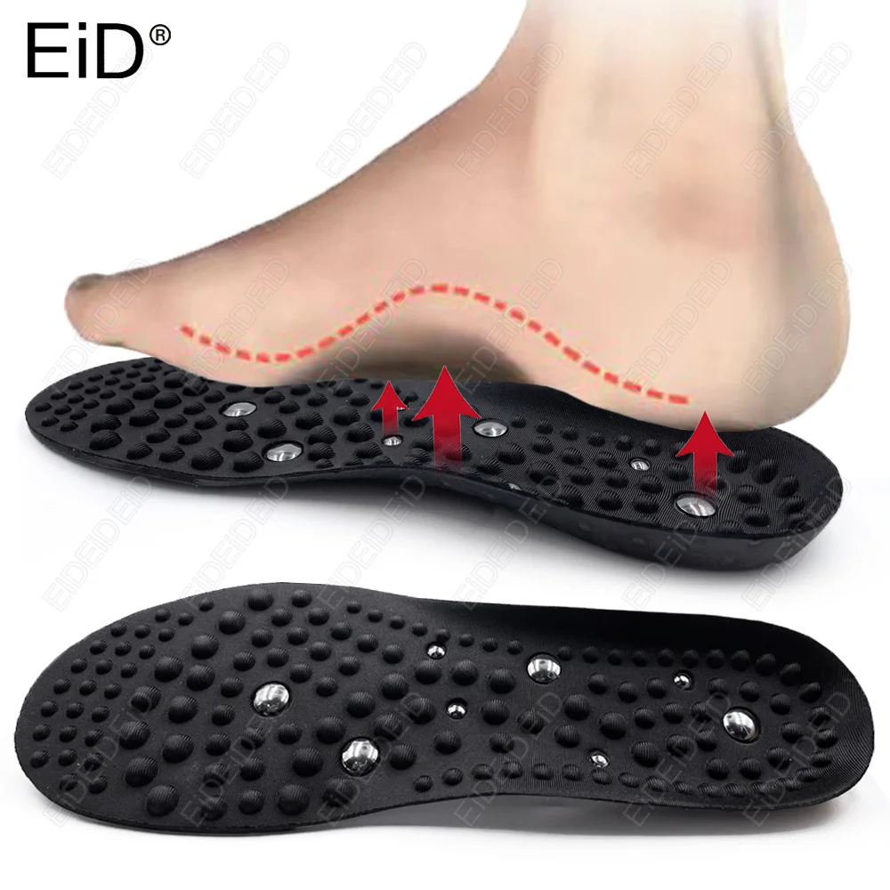 16-teilige Magnettherapie-Einlegesohle Magnet-Massage Akupressur Gesundheitskissen Schuheinlage für Männer und Frauen Entspannung Fußpflege Komfortsohle