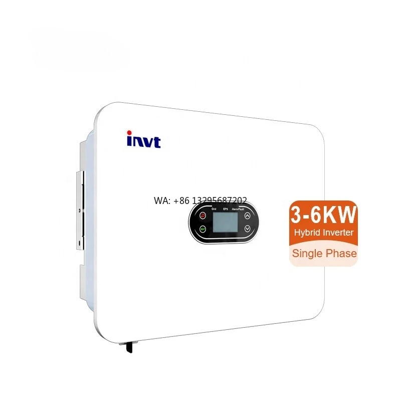 

INVT IP66 XD3-6KTL Single Phase Hybrid Energy Storage Inverter 3KW 4KW 5KW 6KW Solar Inverter with MPPT for 48V Battery System