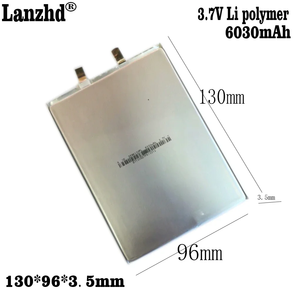 

1-10pcs tablet Battery 3.7V Li polymer battery pack for Medical products Engineering Fire equipment battery 130*96*3.5mm