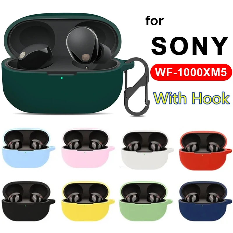 Pour Sony WF-1000XM5 Sans Fil Bluetooth Casque Cas Couverture Scratch Verde Souple Étui En Silicone Sac De Rangement pour Wf-1000xm 5 2023 Nouveau