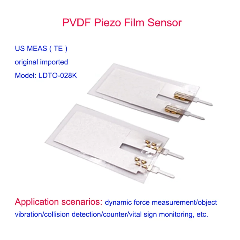 

PVDF Piezo Film Sensor Module with Shielded Wire Charge Amplification Module Kit LDT0-028K