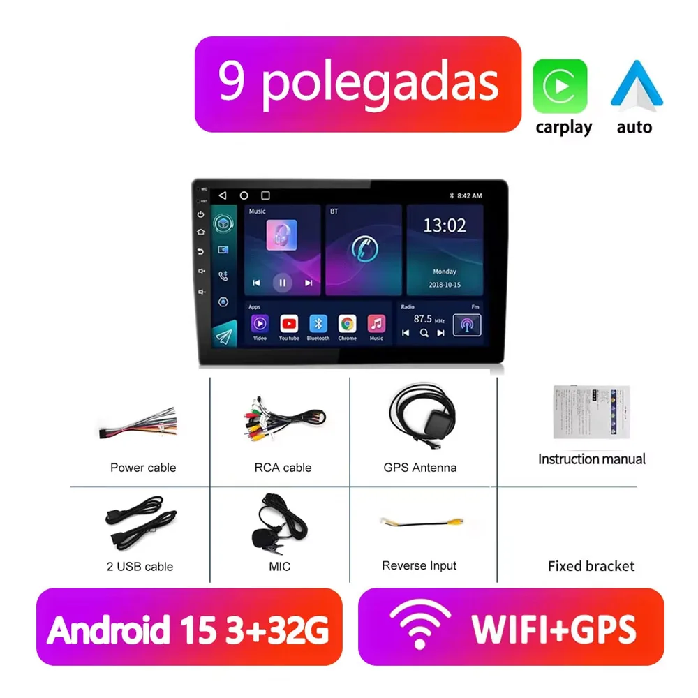 Android Auto　Car Play Car Android TS18 Radio 9 10inch Universal Host Player Navigation