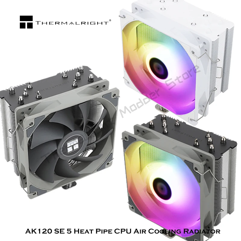 Thermalright AK120 SE 5 Heatpipe CPU Làm Mát Không Khí Tản Nhiệt Hỗ Trợ LGA1700/115X/1200/AM4, tháp CPU Tản Nhiệt PWM