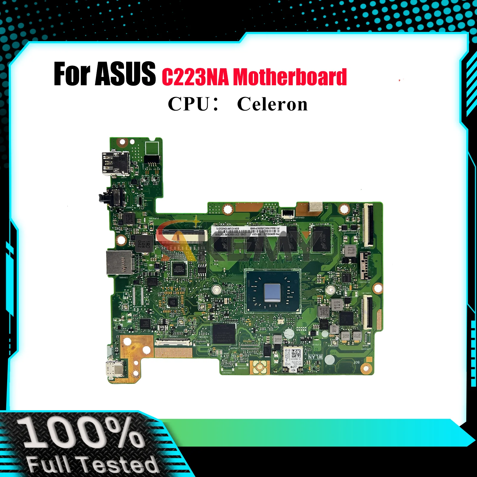 

C223NA Laptop Motherboard For ASUS Chromebook C223N C223NA Notebook Mainboard With Celeron CPU 100% tests OK fast shipping stk
