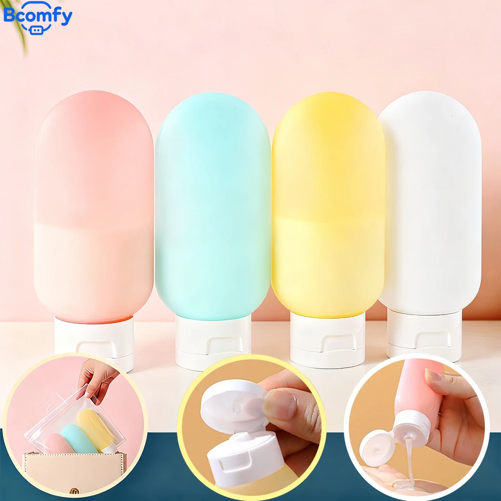Refillable Travel Bottles Portable Cosmetics Containers Squeeze bottle Shampoo Dispenser Practical Accessories for Travel