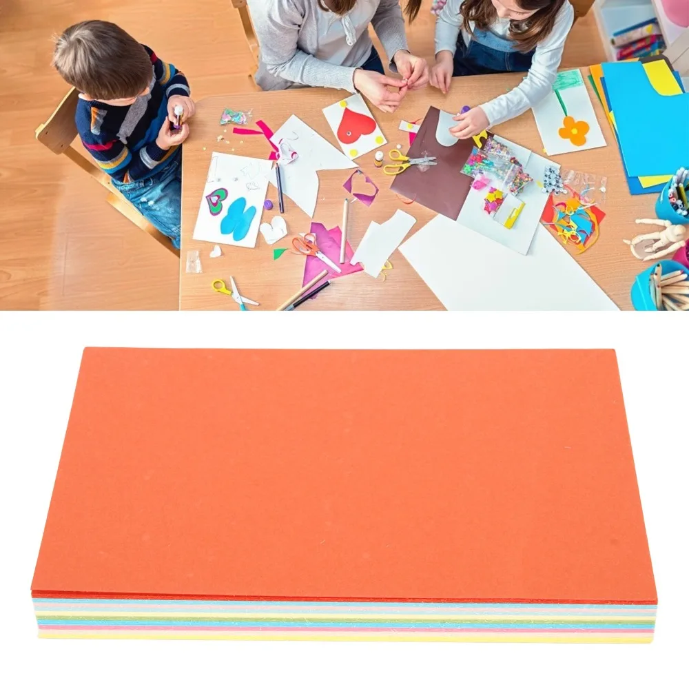 200Pcs，15 X 10Cm 15×10CM Colored Cardstock Pearlescent Paper Blank Surface Blank Postcards Colorful Cardstock Rectangular